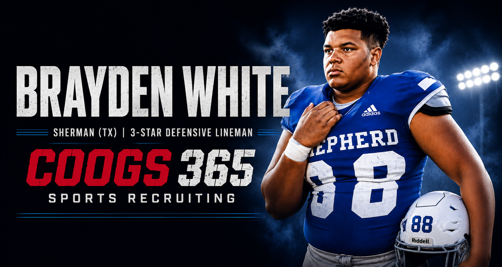 2027| 3 Star DL| Brayden White| Sherman| TX