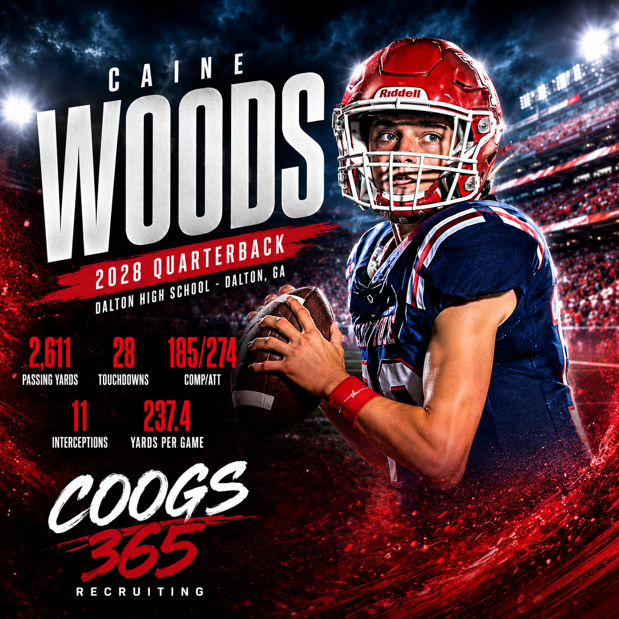 2028 QB Caine Woods Dalton HS (GA)