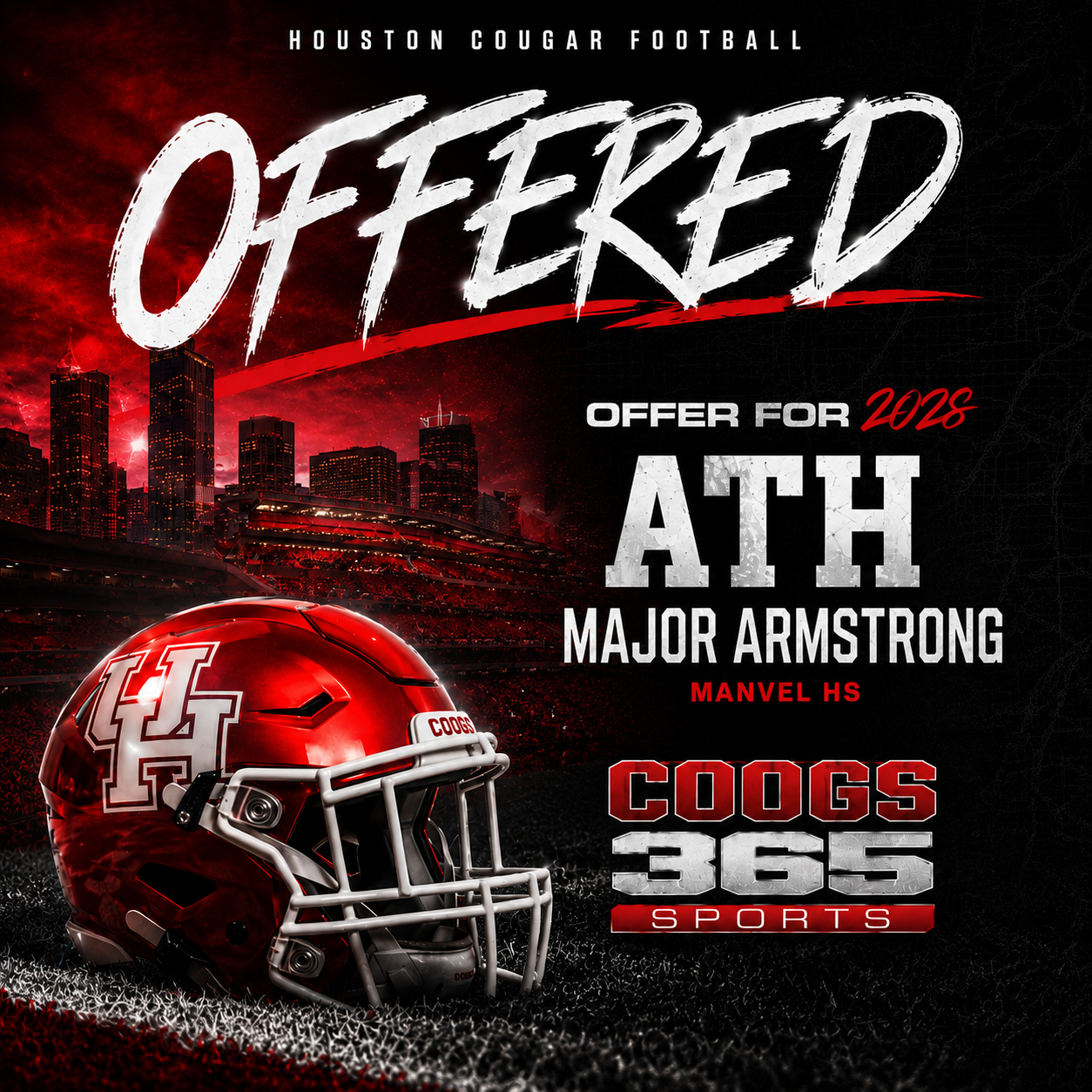 Houston offers '28 ATH Major Armstrong