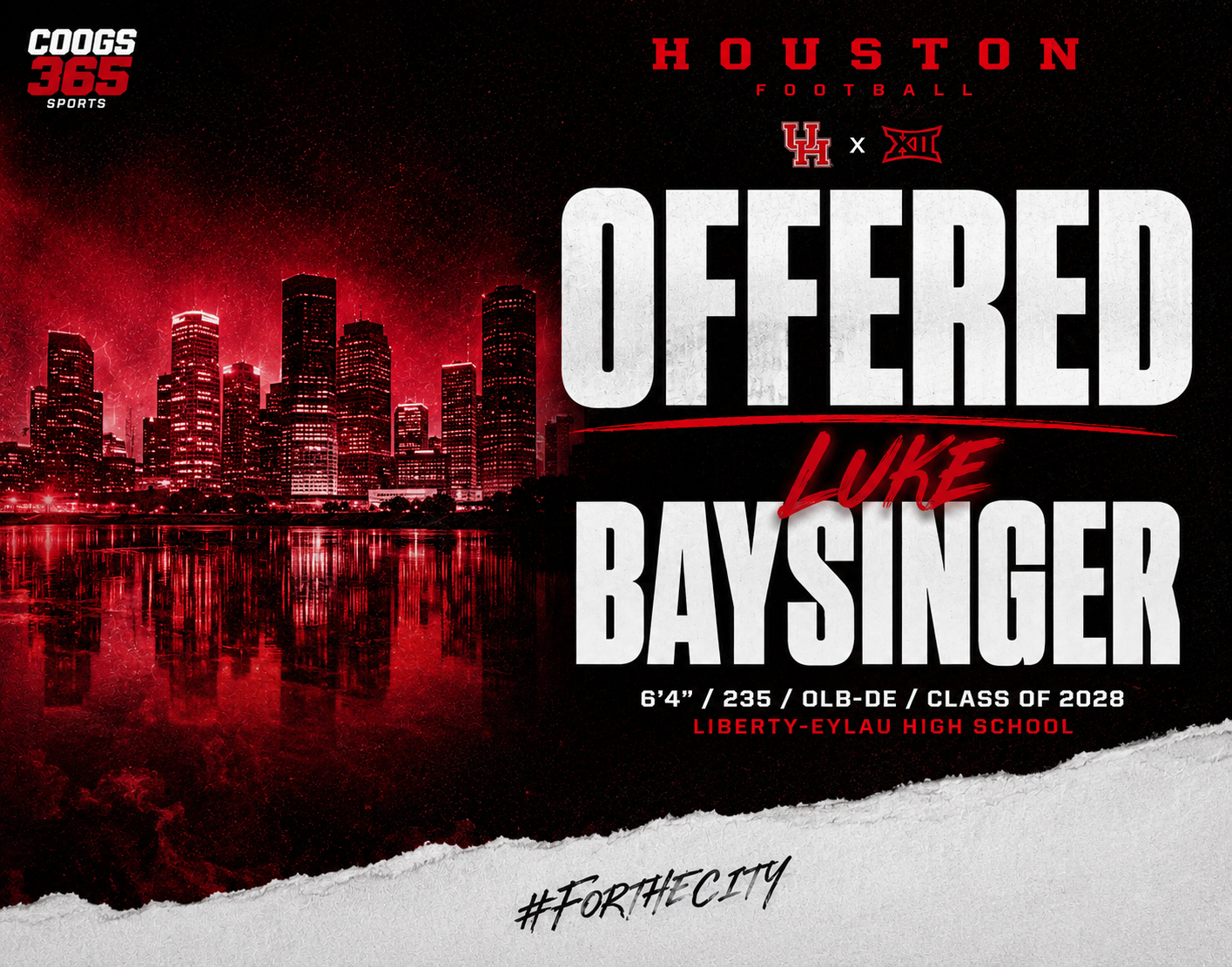 Houston’s latest move into Liberty-Eylau for Class of 2028 edge prospect Luke Baysinger
