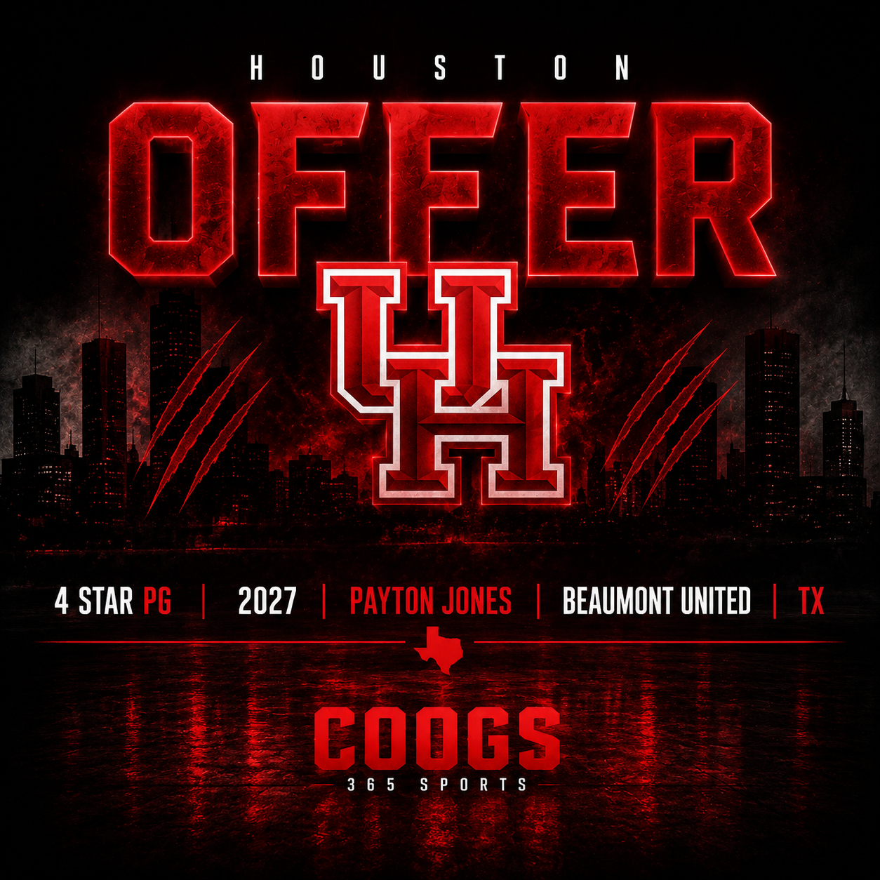 Houston offers '27 PG Payton Jones