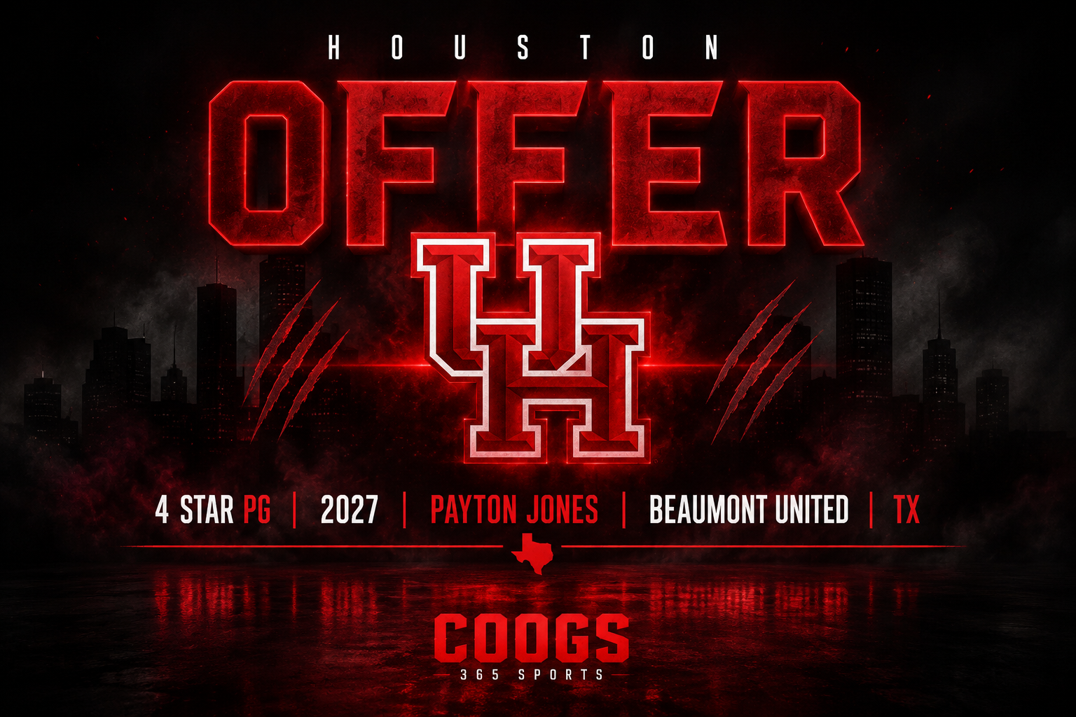 Houston offers '27 PG Payton Jones