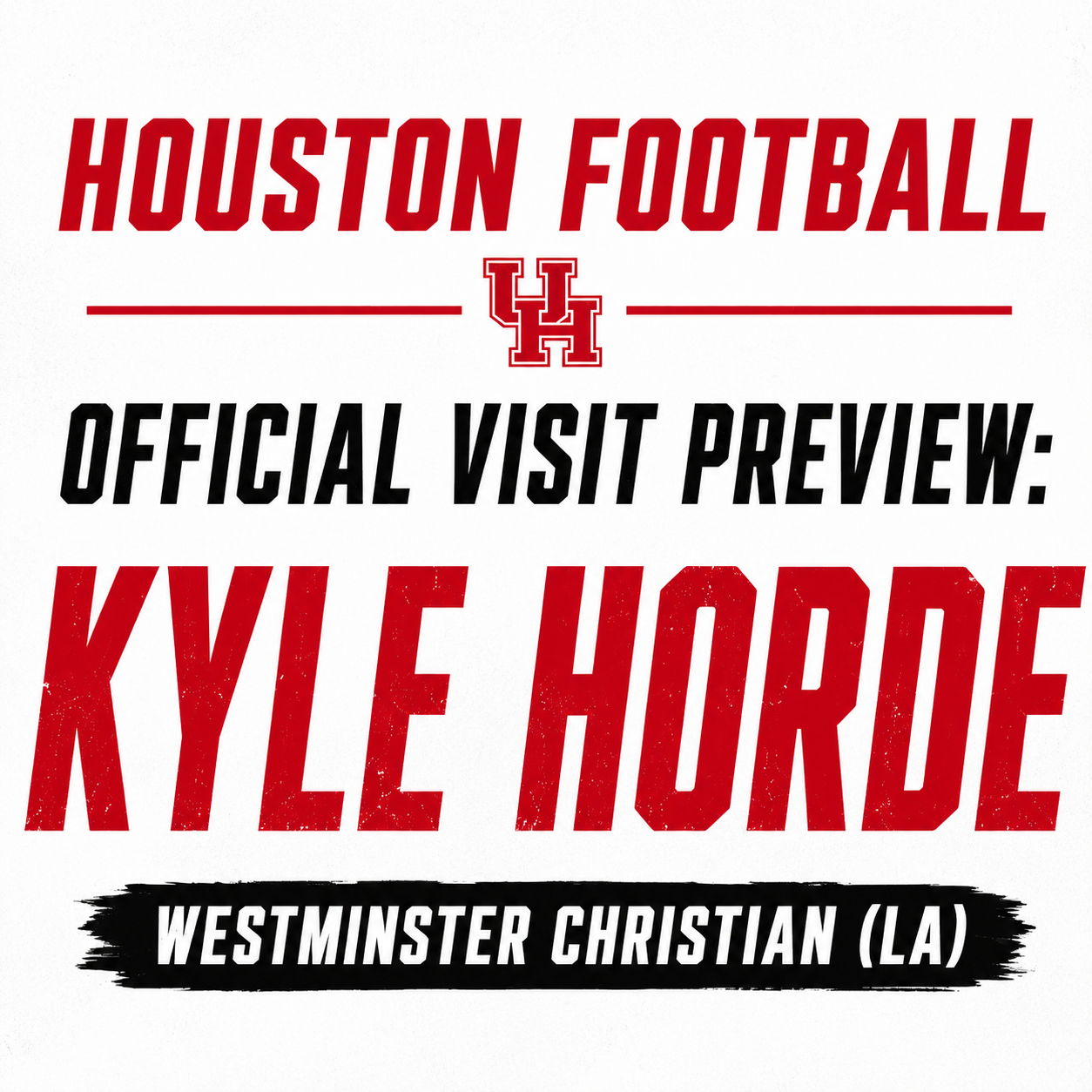 '27 ATH Kyle Horde previews Houston OV