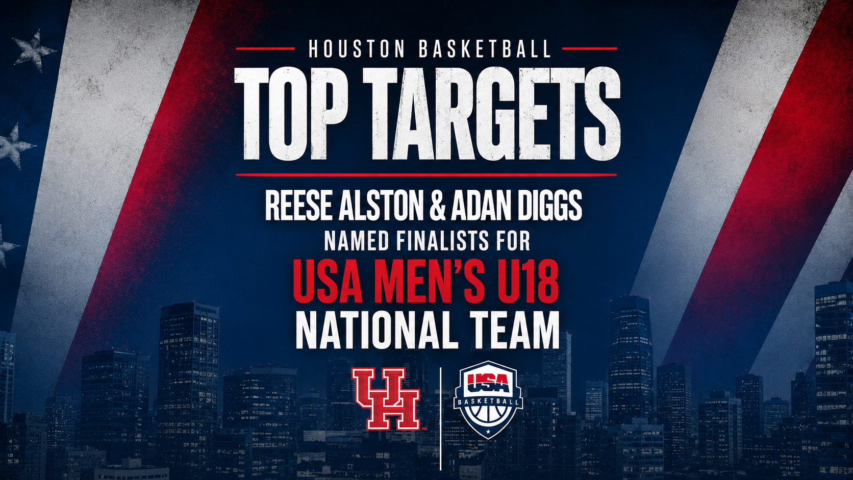 Houston Basketball Top Targets Reese Alston & Adan Diggs make USA Mens U18 Finalist