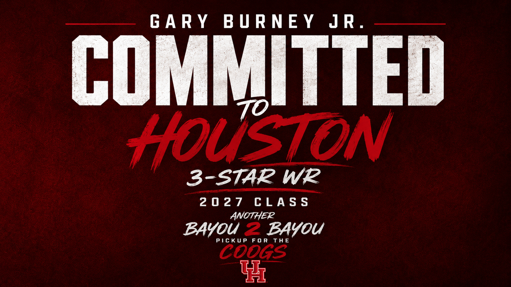 3 Star Louisiana WR, Gary Burney Jr. commits to Houston
