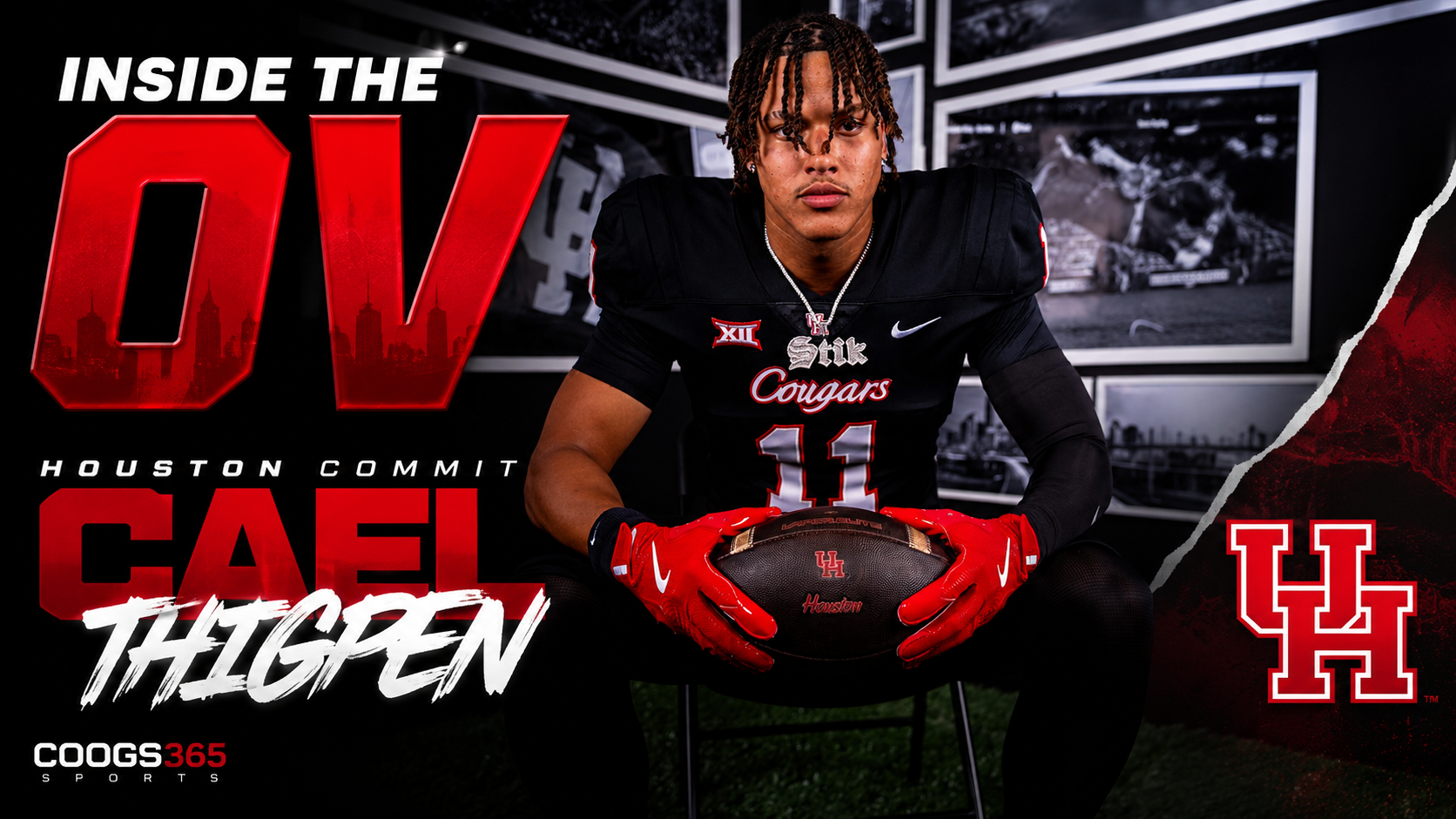 3 Star Houston Commit Cael Thigpen inside the OV