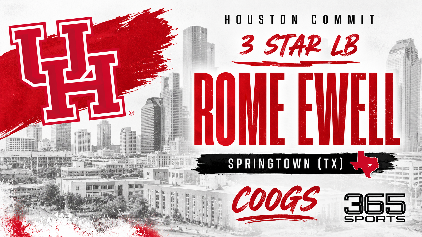 3 Star LB Rome Ewell commits to Houston
