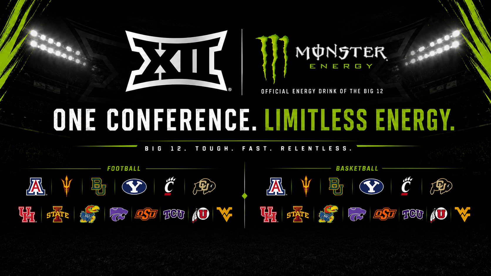 Big 12 announces logo partnership with Monster Energy