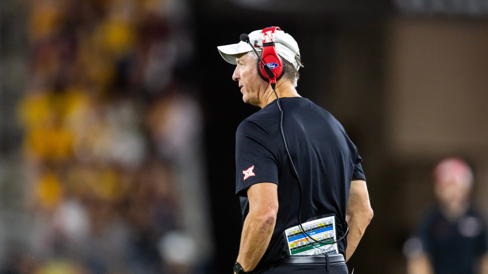 Oct 25, 2025; Tempe, Arizona, USA; Houston Cougars head coach Willie Fritz against the Arizona State Sun Devils at Mountain America Stadium
