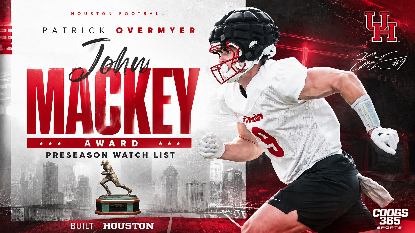 Houston TE, Patrick Overmyer makes Mackey Award watch list