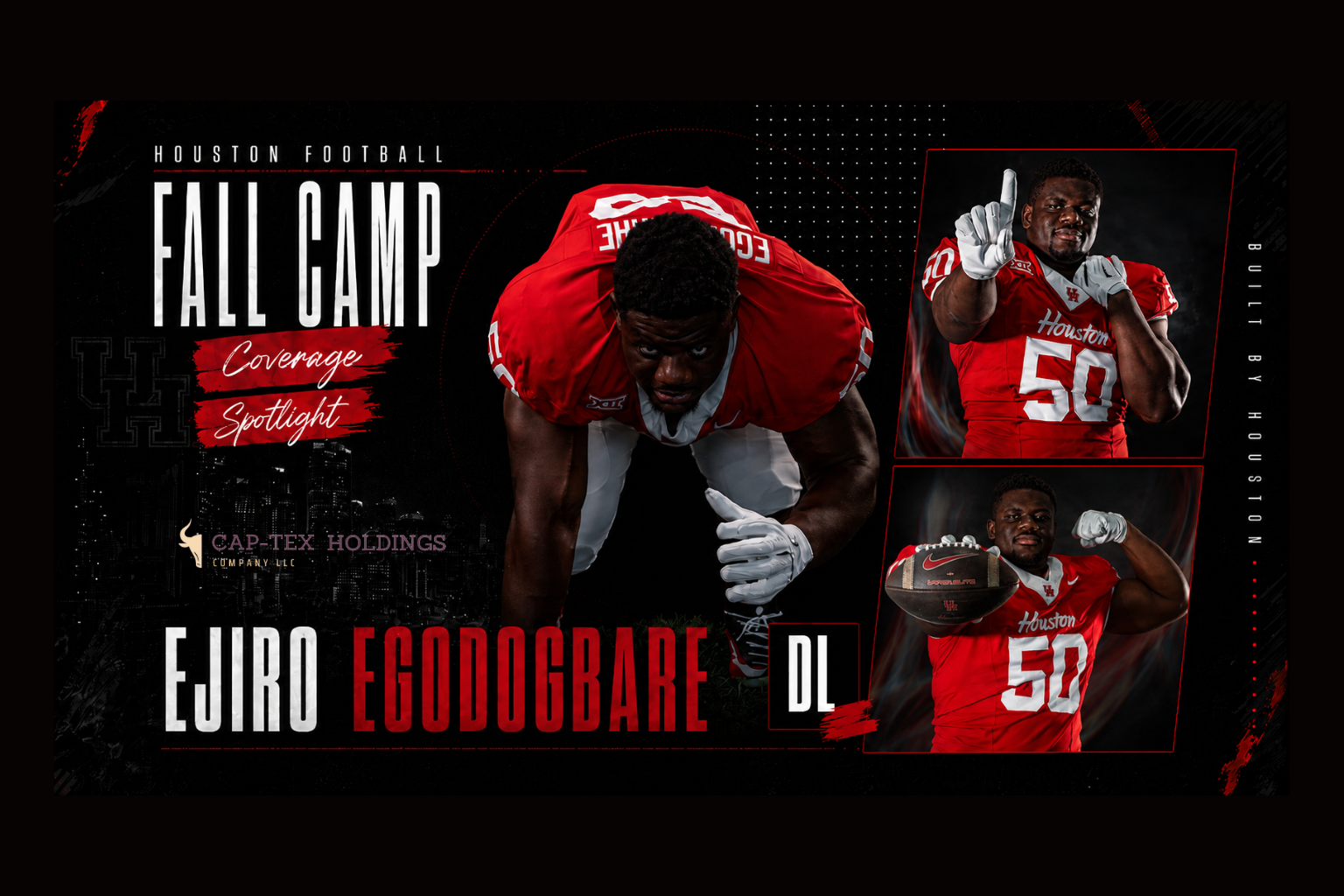 Houston  defensive lineman, Ejiro Egodogbare  is a Coog to watch