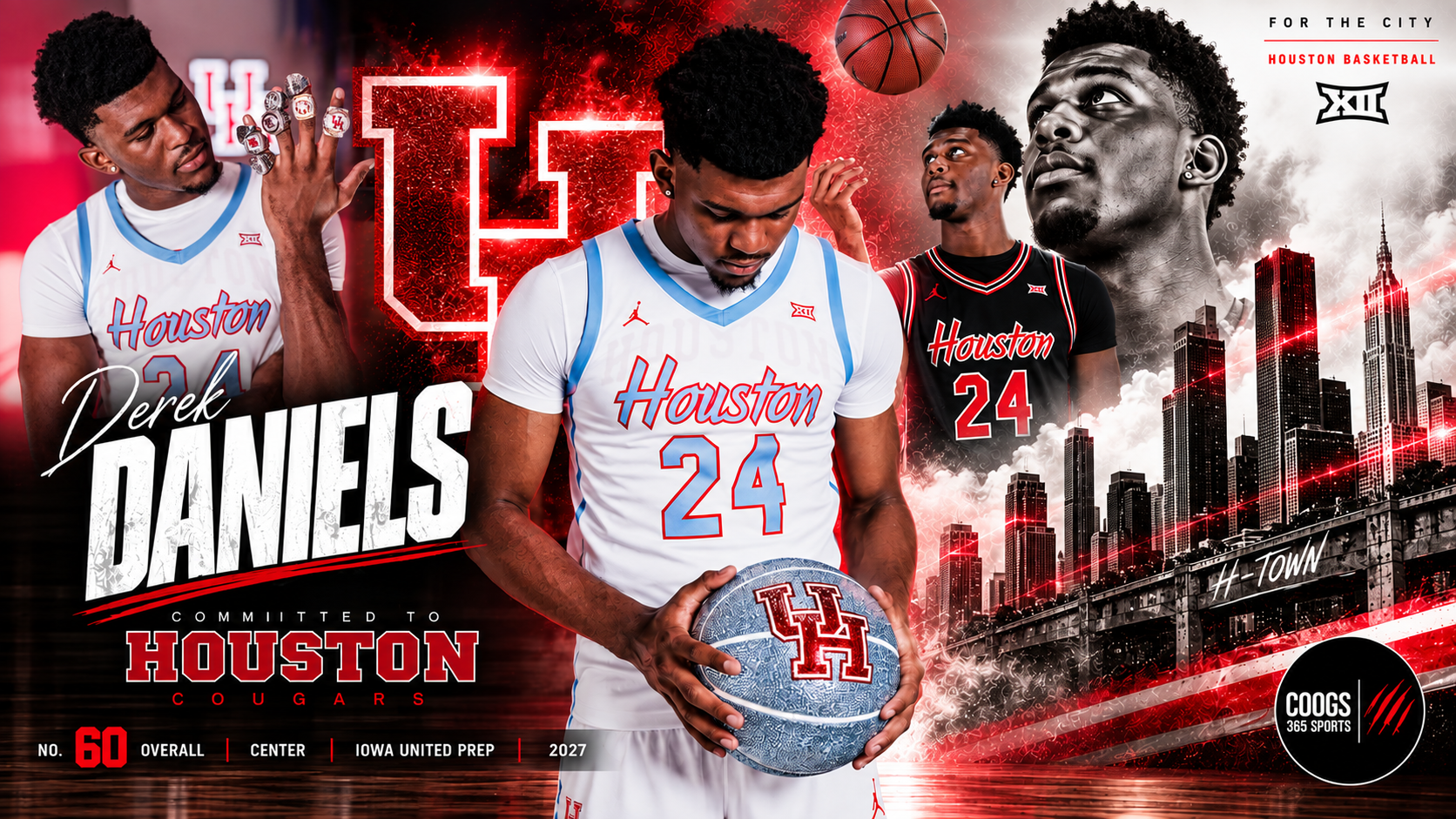 '27 4 Star Center, Derek "Beau" Daniels commits to Houston