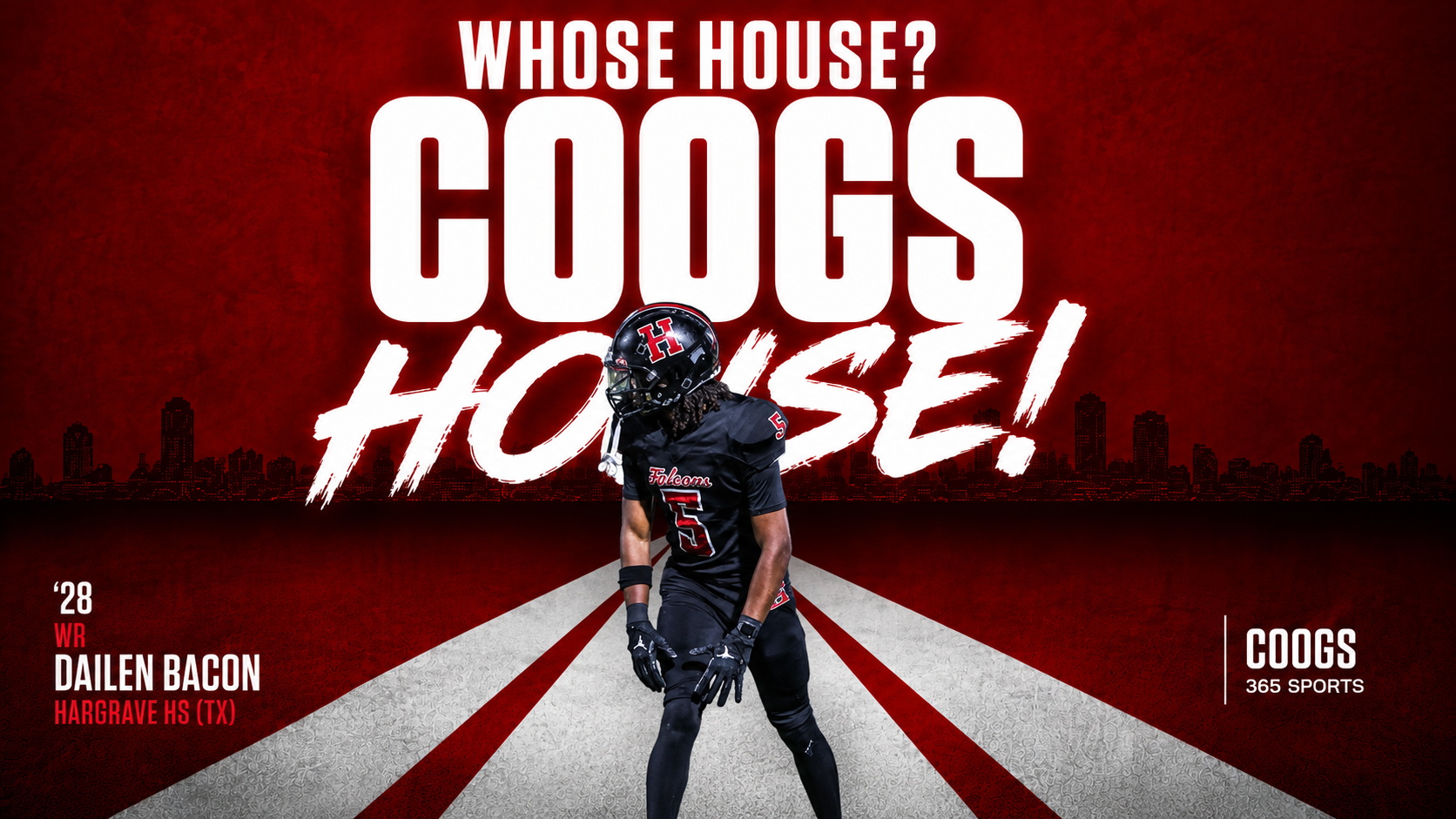28 WR Dailen Bacon previews week 2 visit witht he Coogs