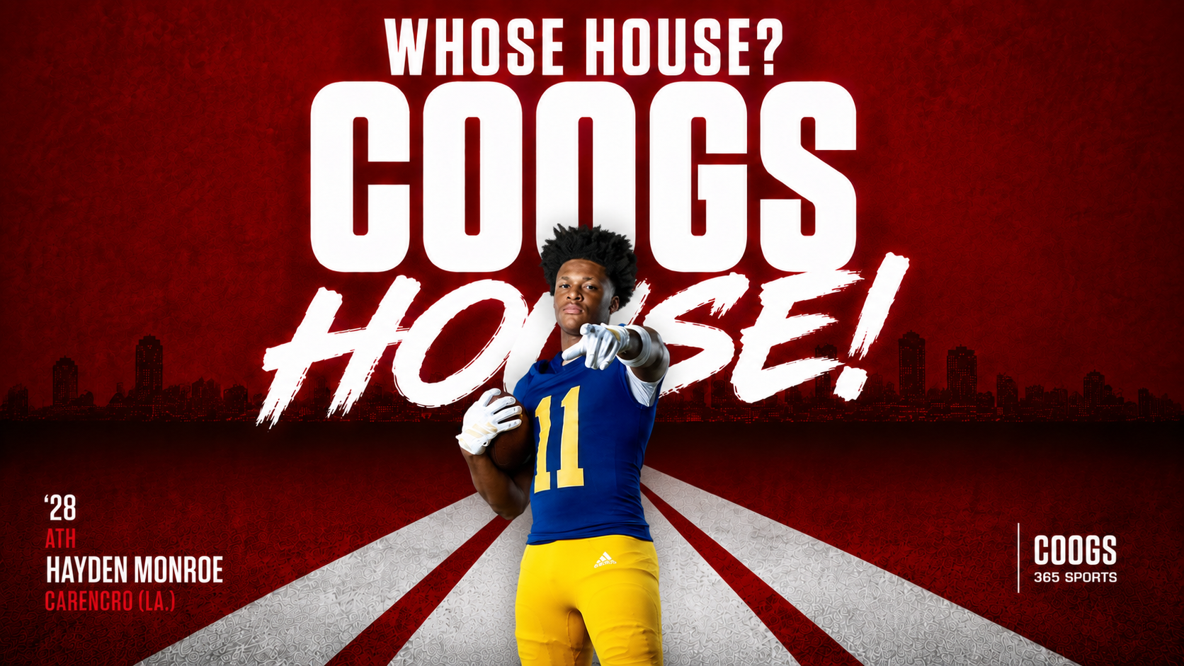 '28 ATH Hayden Monroe previews his gamday visit with the Coogs