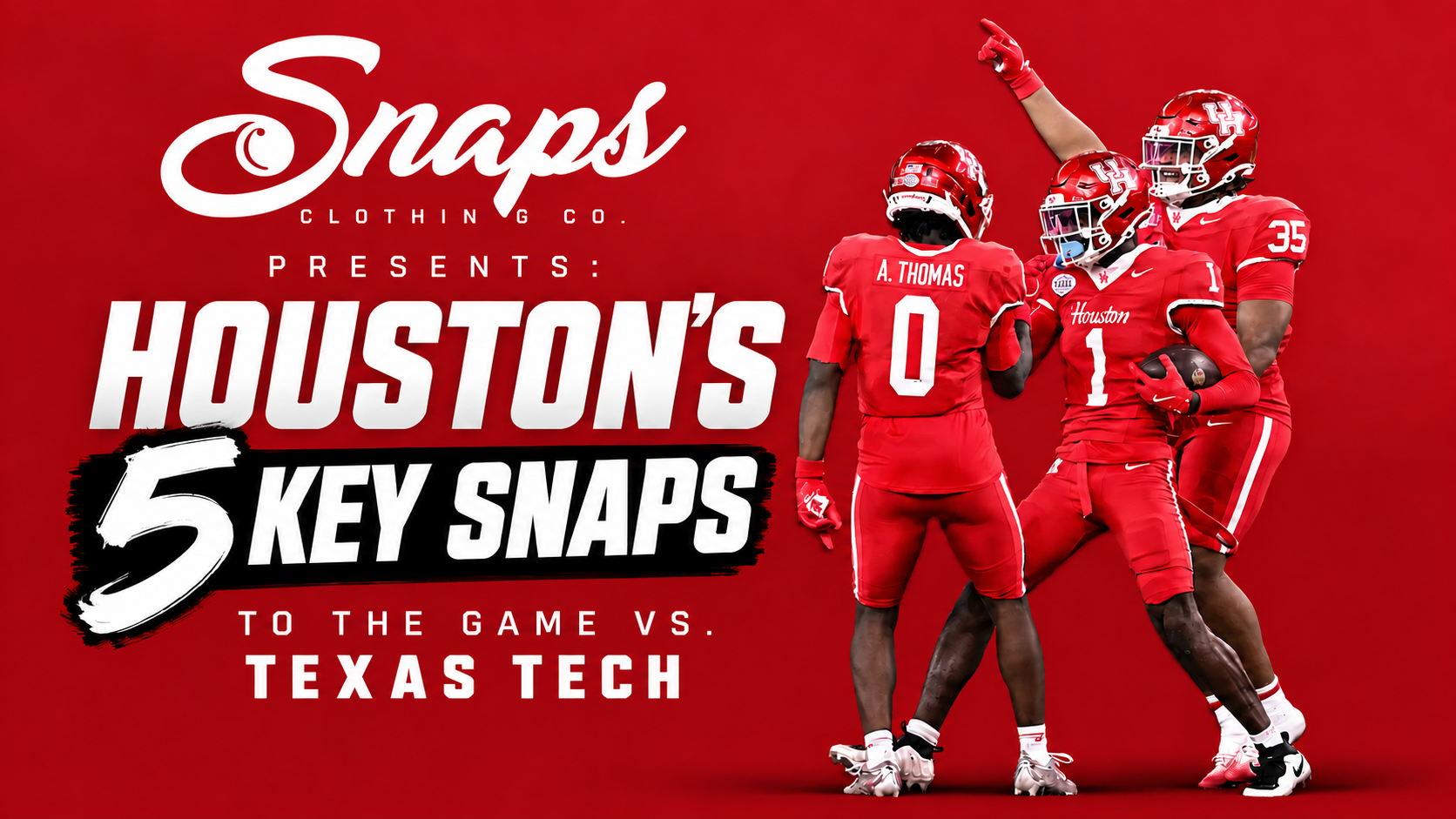Snaps Clothing Co. 5 Snaps to the Game vs TTU