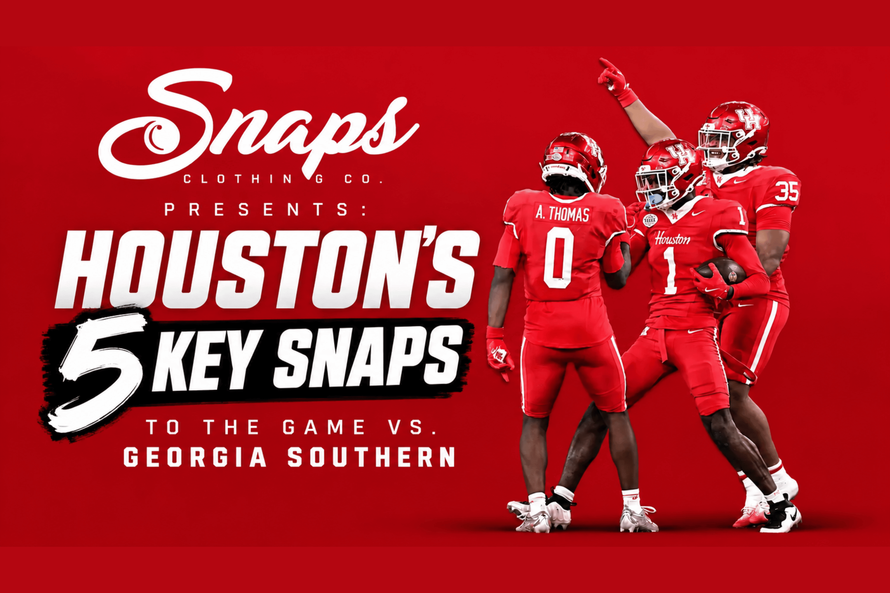 Snaps Clothing Co. 5 Snaps : No 25 Houston @ Georgia Southern