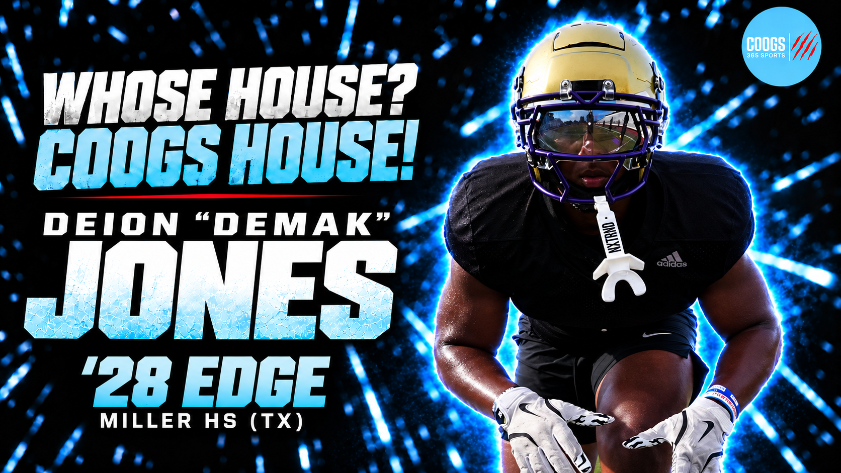 28 Miller Edge Deion Jone heads to TDECU for gameday with the Coogs
