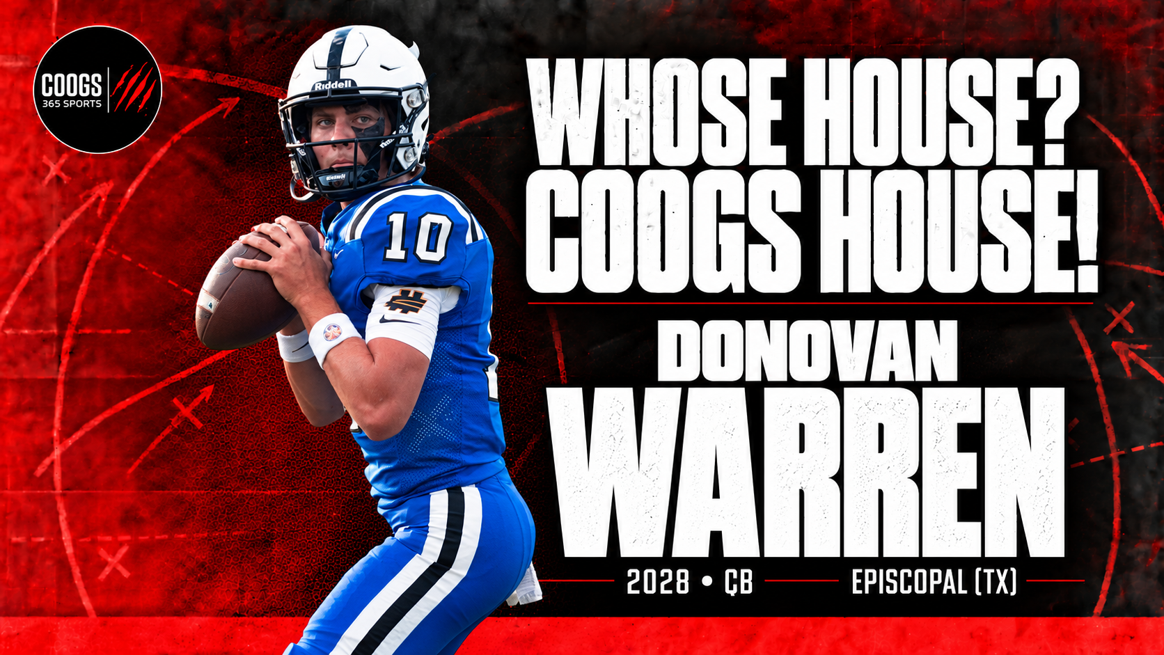 '28 Episcopal QB Donovan Warren previews gameday visit with the Coogs